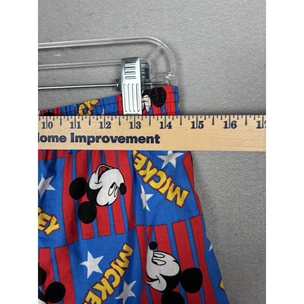 Vintage Mickey Unlimited Boxer Shorts Mens Medium Blue Red Stars Disney USA 90s